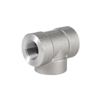 Forged Carbon Steel Threaded Tee | High Pressure Three-Port Branch Fitting