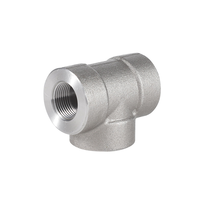 Forged Carbon Steel Threaded Tee | High Pressure Three-Port Branch Fitting