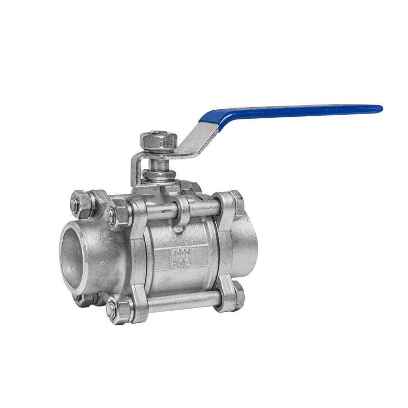 Stainless Steel Three-Piece Ball Valve | Easy Maintenance & Sanitary Design for Critical Service