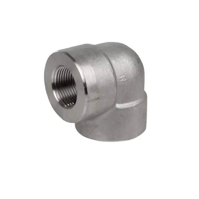 Forged Carbon Steel Threaded Elbow (45°/90°) | Class 3000/6000 High Pressure Fitting