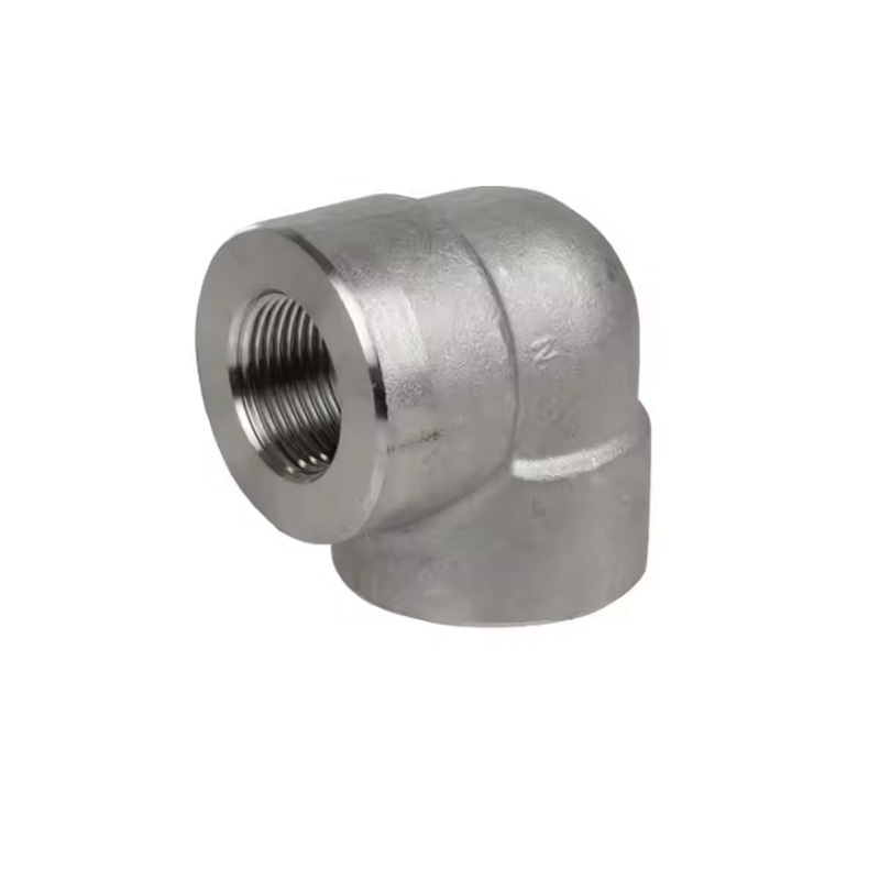 Forged Carbon Steel Threaded Elbow (45°/90°) | Class 3000/6000 High Pressure Fitting