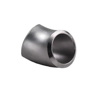 Stainless Steel 45° Elbow (LR/SR) | Butt Weld Fitting for Corrosive & Sanitary Systems