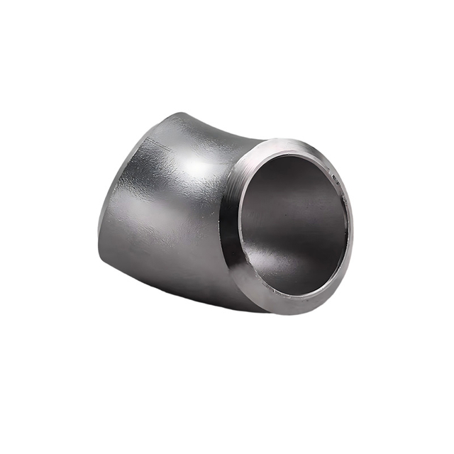 Stainless Steel 45° Elbow (LR/SR) | Butt Weld Fitting for Corrosive & Sanitary Systems
