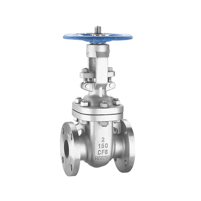 Stainless Steel Flanged Gate Valve | CF8/CF8M Casting for Corrosive Media Isolation