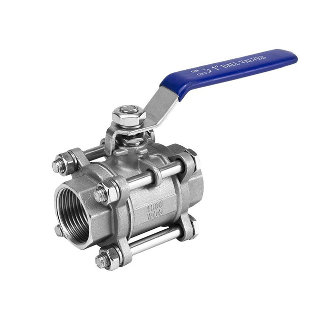Stainless Steel Three-Piece Ball Valve | Easy Maintenance & Sanitary Design for Critical Service