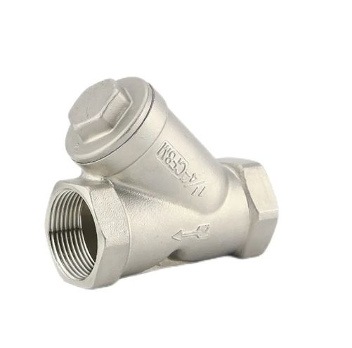 Stainless Steel Threaded Y-Strainer | Removable Mesh Screen for Small Bore Corrosive Lines