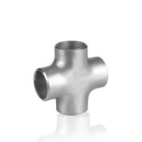 Stainless Steel Cross (4-Way Tee) | Four-Port Butt Weld Fitting for Corrosive Service